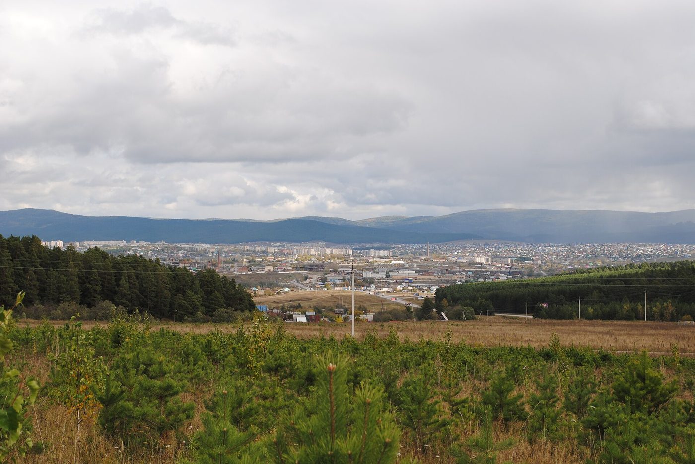 Панорама Белорецка со смотровой